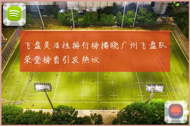 飞盘灵活性排行榜揭晓广州飞盘队荣登榜首引发热议